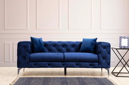 Atelier Del Sofa Como - Sofá de 2 plazas - Azul marino